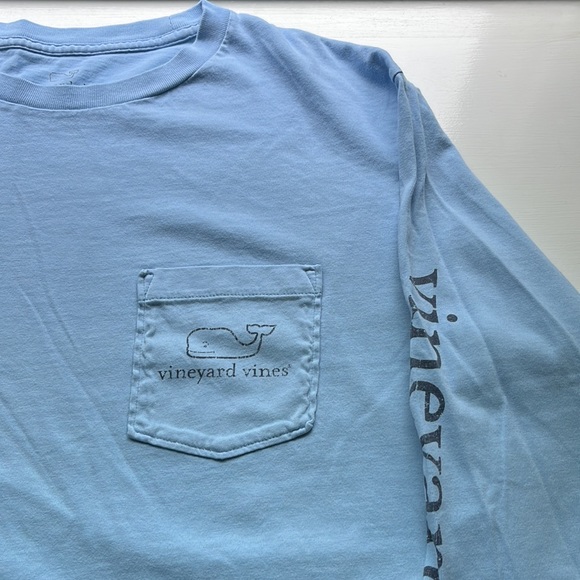 Vineyard Vines Men’s LS vintage whale pocket tee - Picture 6 of 8